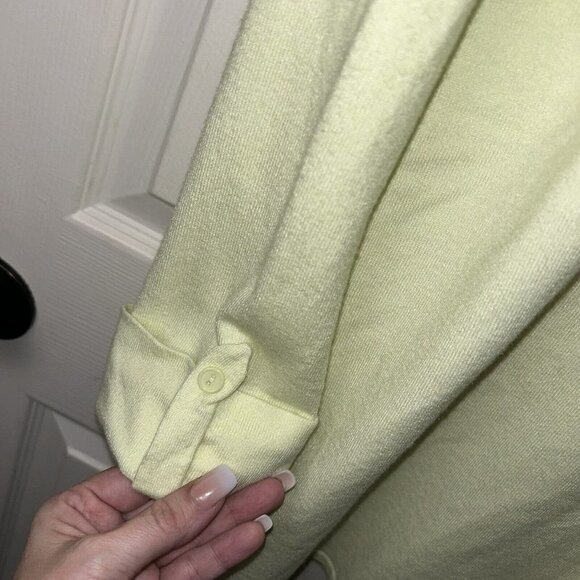 Magaschoni Green Open Front Lagenlook Duster Cardigan Viscose Blend Sweater XL - Picture 6 of 7